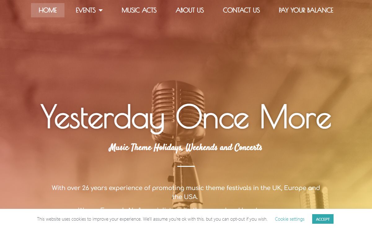 Yesterday Once More | Music Theme Holidays, Weekends and Concerts