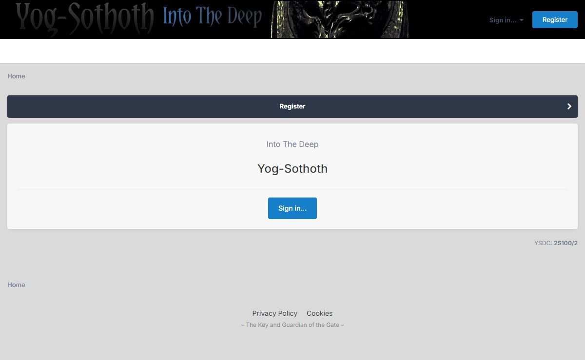 [YSDC] Into The Deep