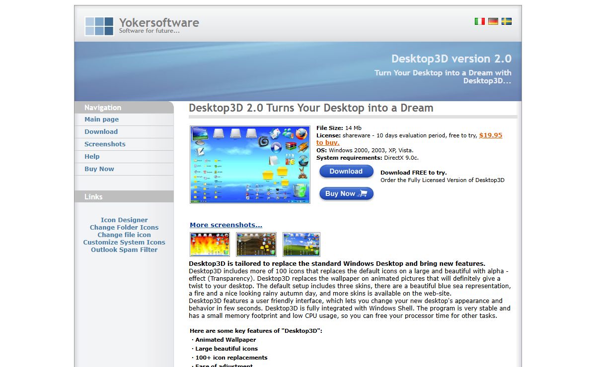 Desktop replacement for Windows XP/Vista
