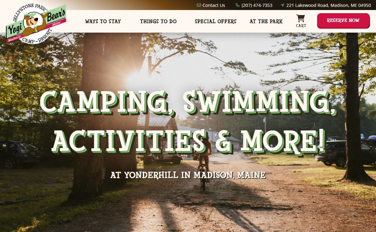 Homepage | Yogi Bear’s Jellystone Park™ at Yonderhill: Madison, Maine