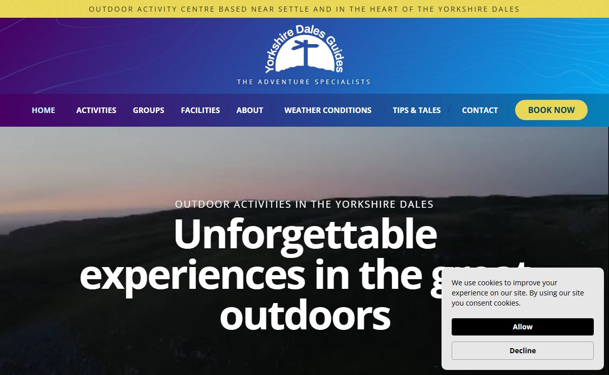 Outdoor adventures in the Yorkshire Dales | Caving Climbing Hiking
