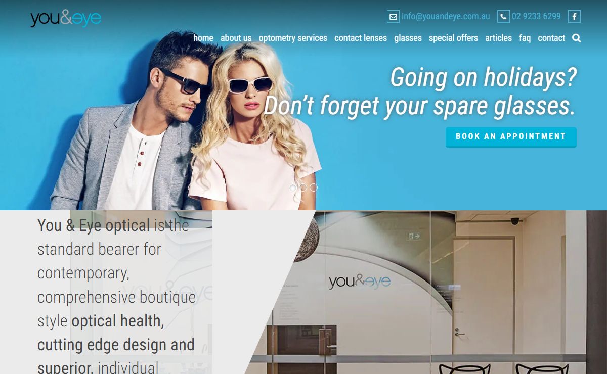 Optometrist in Sydney CBD since 1998 - You and Eye Optical