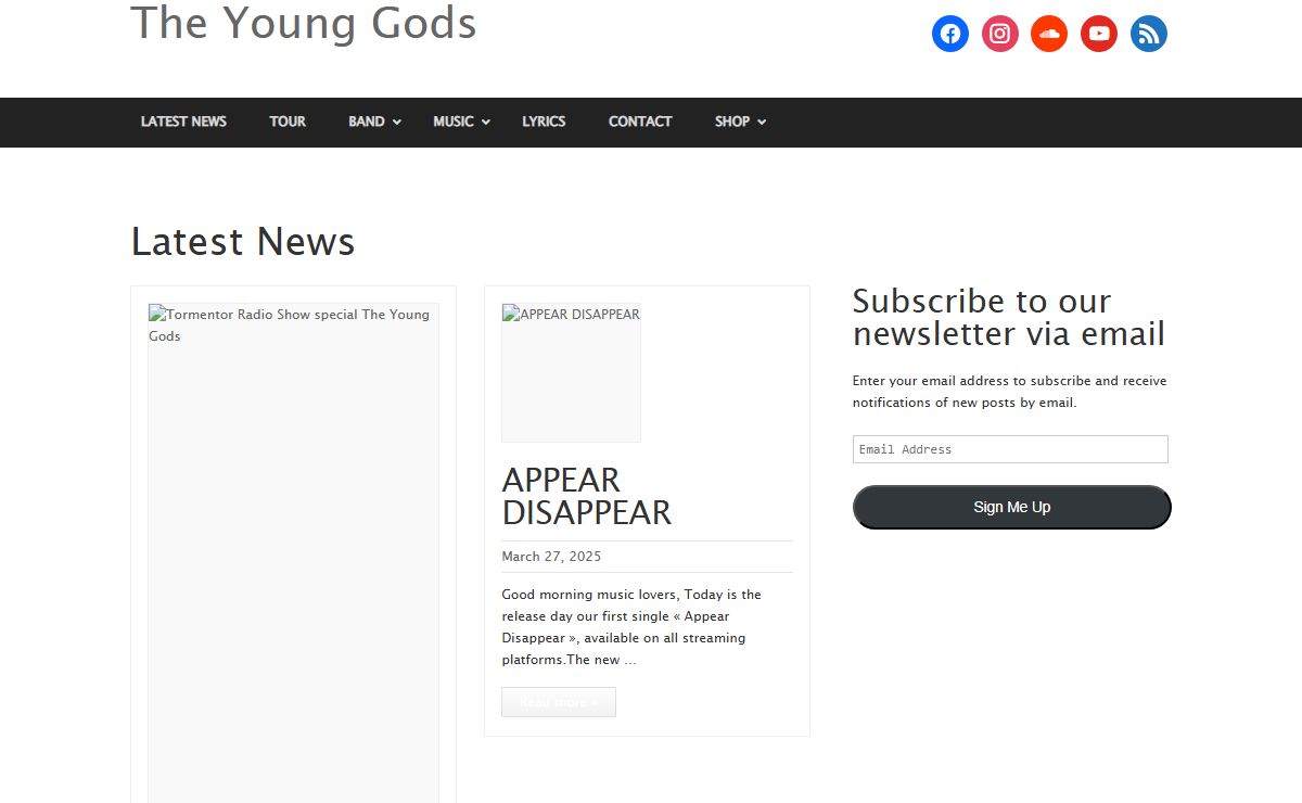 The Young Gods official website