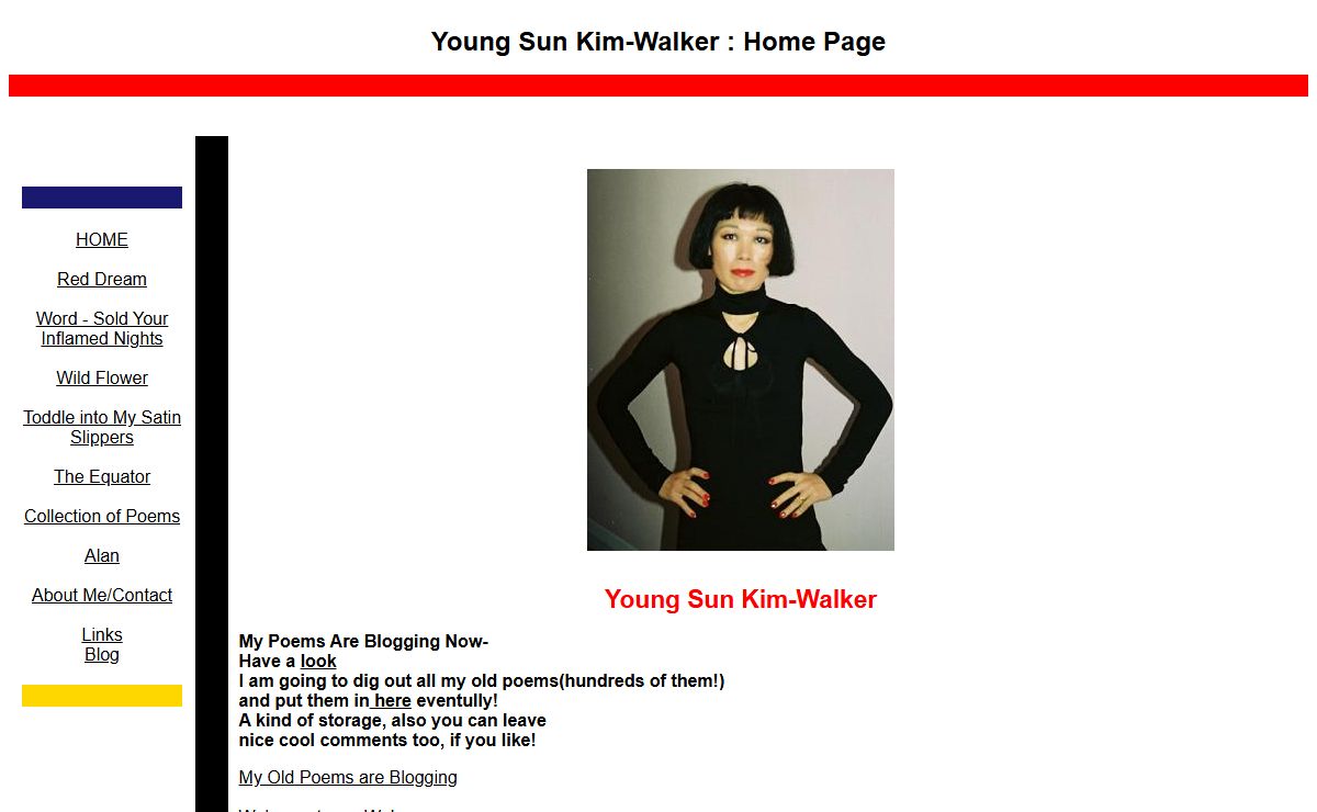 Young Sun Kim-Walker - Poetry Home
