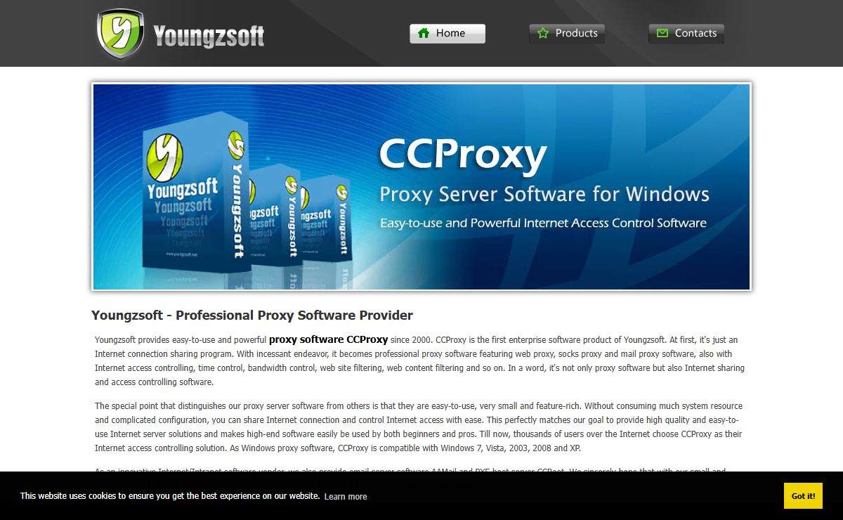 Proxy Software for Windows 7/2008/Vista/XP/2003 - Youngzsoft CCProxy