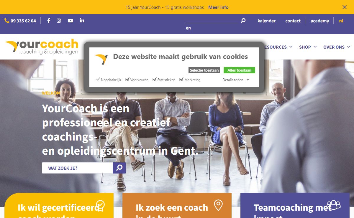 Coaching en Opleiding | Erkende Coachopleidingen | YourCoach Gent