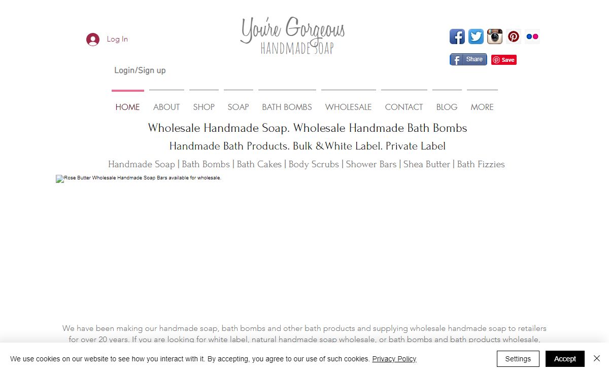 Wholesale Handmade Soap | Bath Bombs | You're Gorgeous