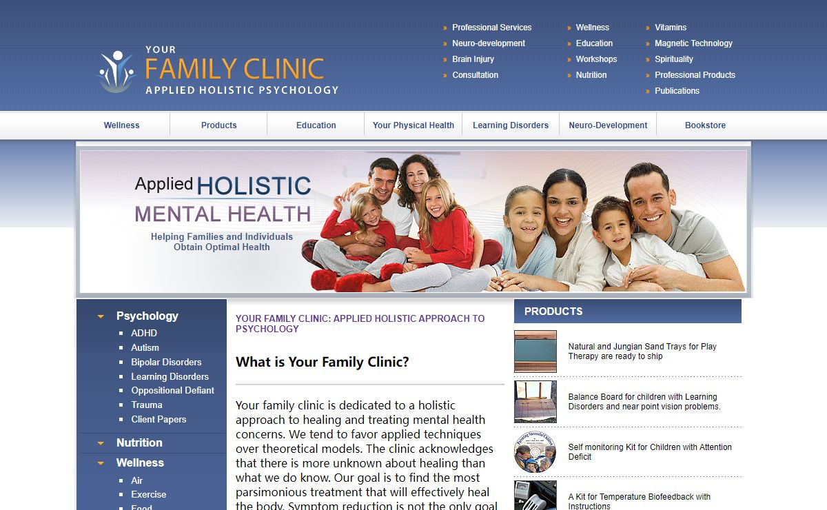 Your Family Clinic: Applied Holistic approach to Psychology