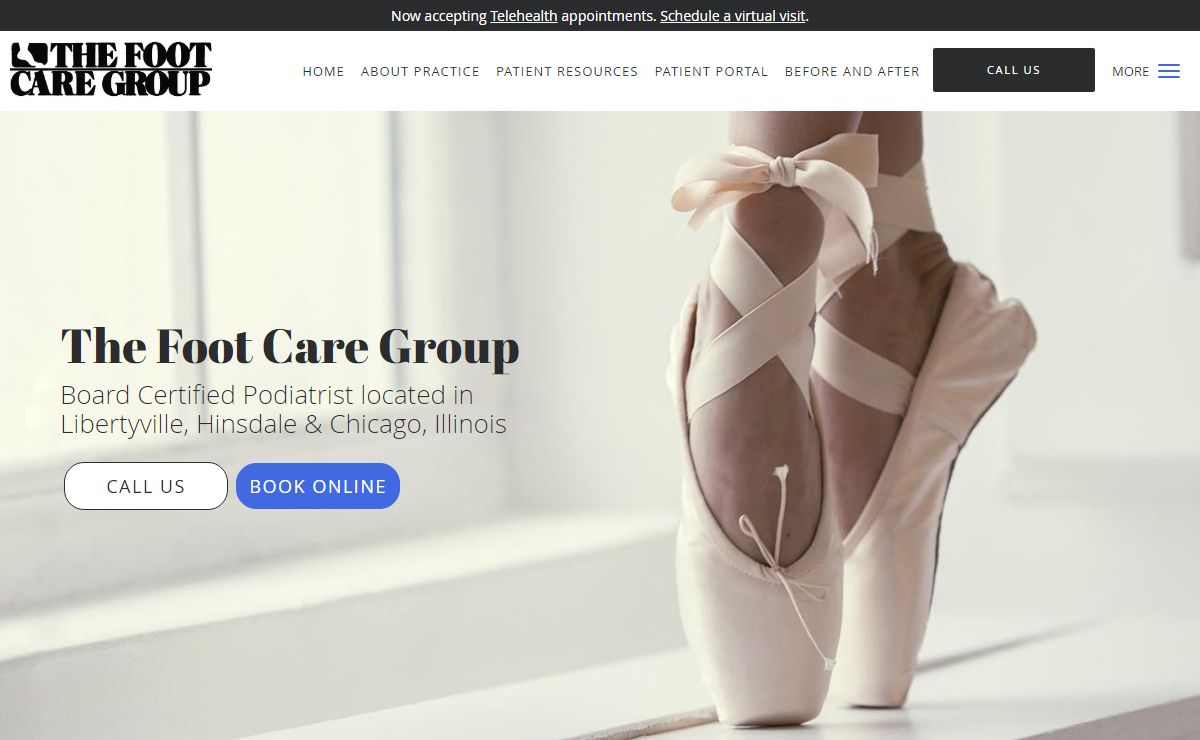 Now Offering Telehealth Appointments | The Foot Care Group: Podiatrists: North Suburbs Libertyville, IL & Hinsdale Hinsdale, IL