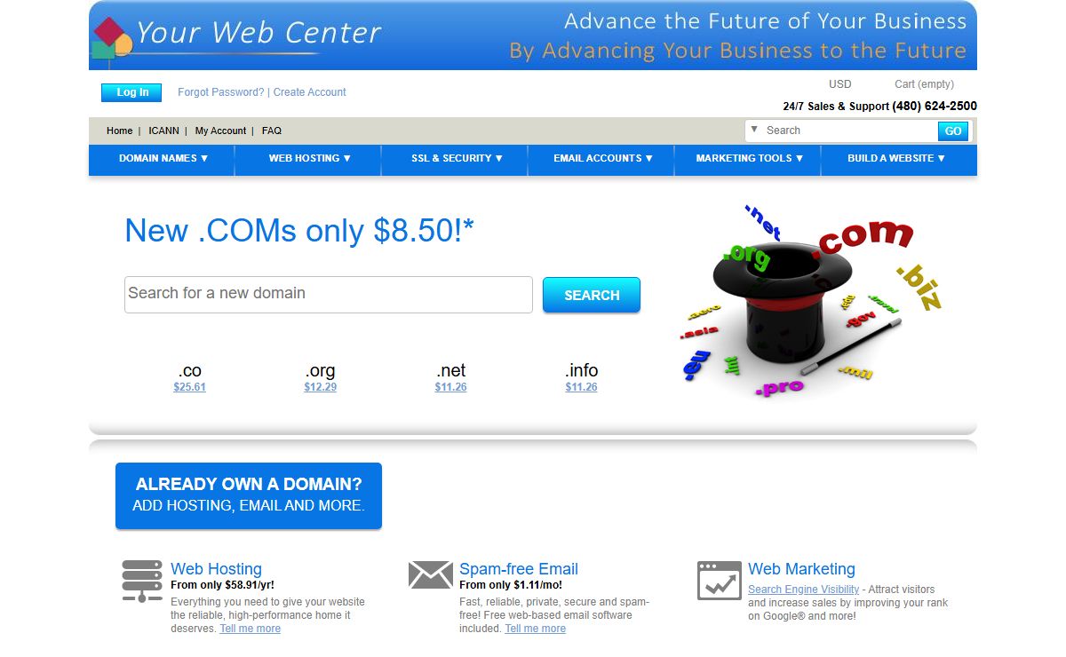 Search, Register and Transfer Web Domain Names and More
