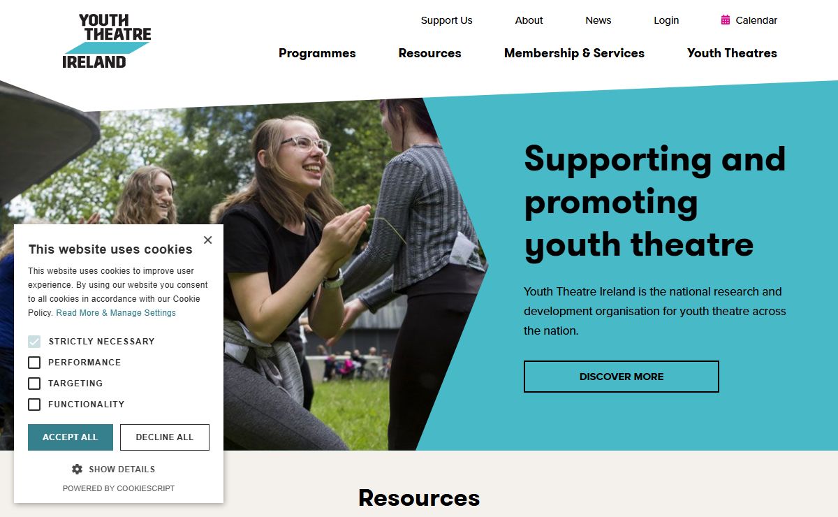 Homepage | Youth Theatre Ireland
