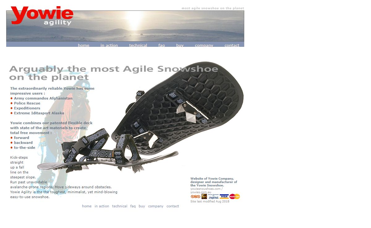 Yowie Snowshoes Home
