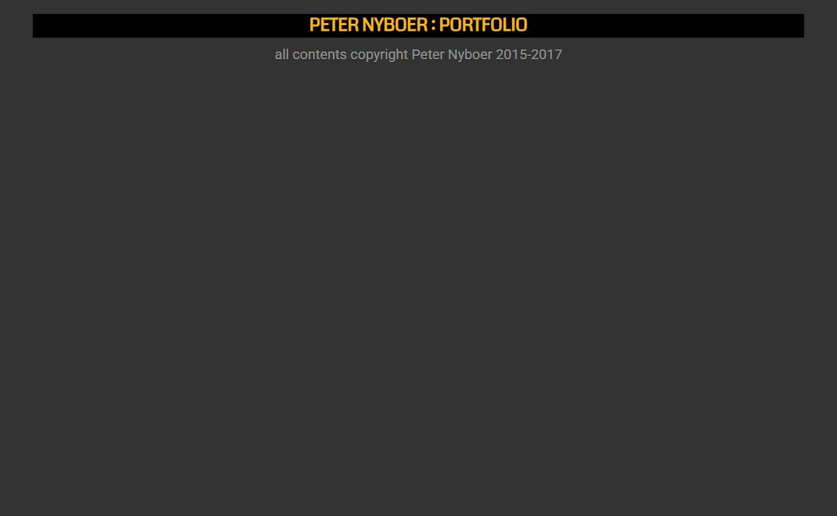 Peter Nyboer : Portfolio