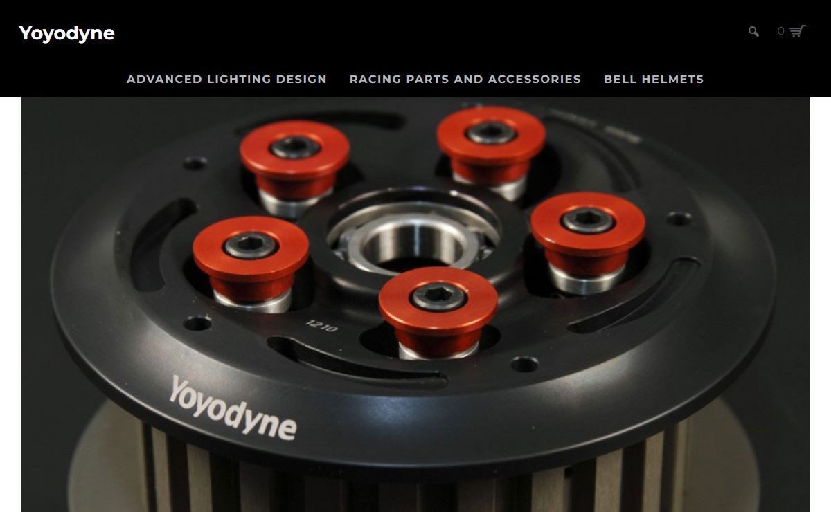 Yoyodyne supplies special racing parts for road racing and drag racing motorcycles.