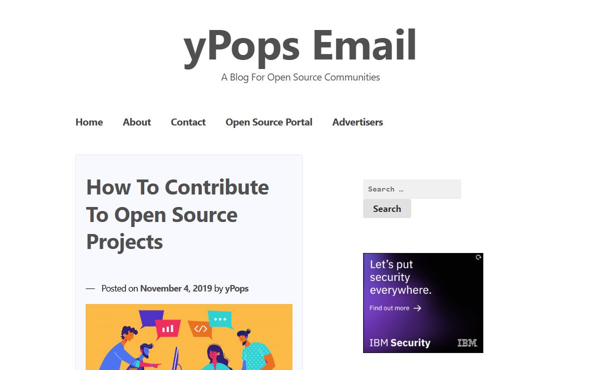 yPops Email – A Blog For Open Source Communities