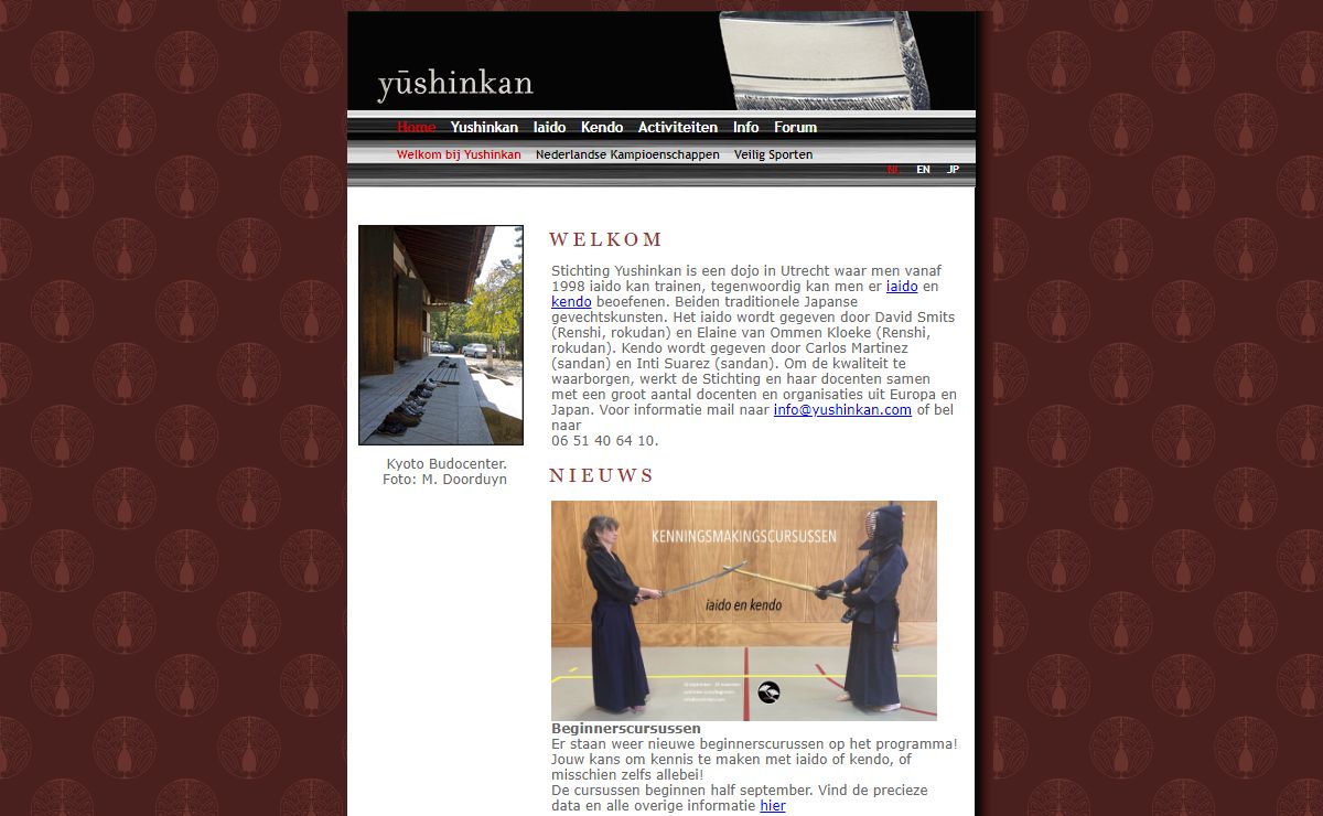 Welkom bij Yushinkan