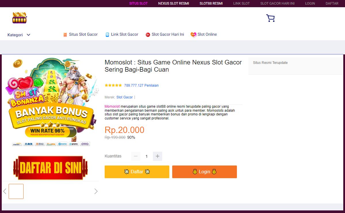 Momoslot : Situs Game Online Nexus Slot Gacor Sering Bagi-Bagi Cuan