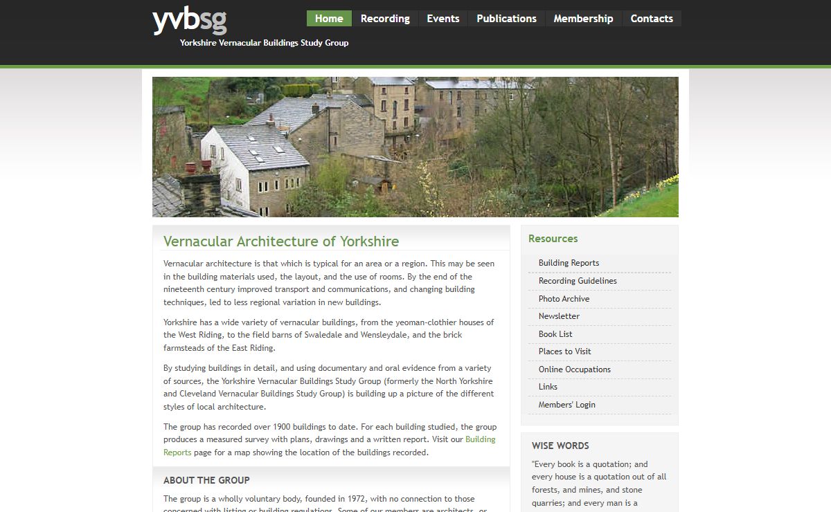 Yorkshire Vernacular Buildings Study Group