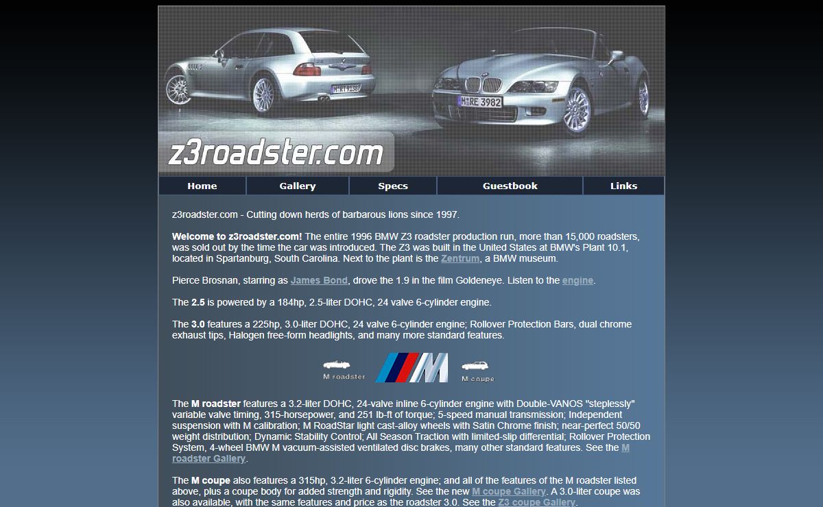 BMW Z3 Roadster, M Roadster, M Coupe