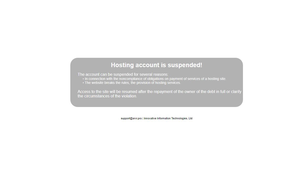 Account disabled