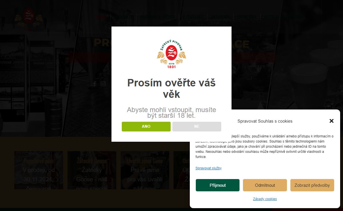 Žatecký pivovar - dobré pivo z města, kde je pivo doma.