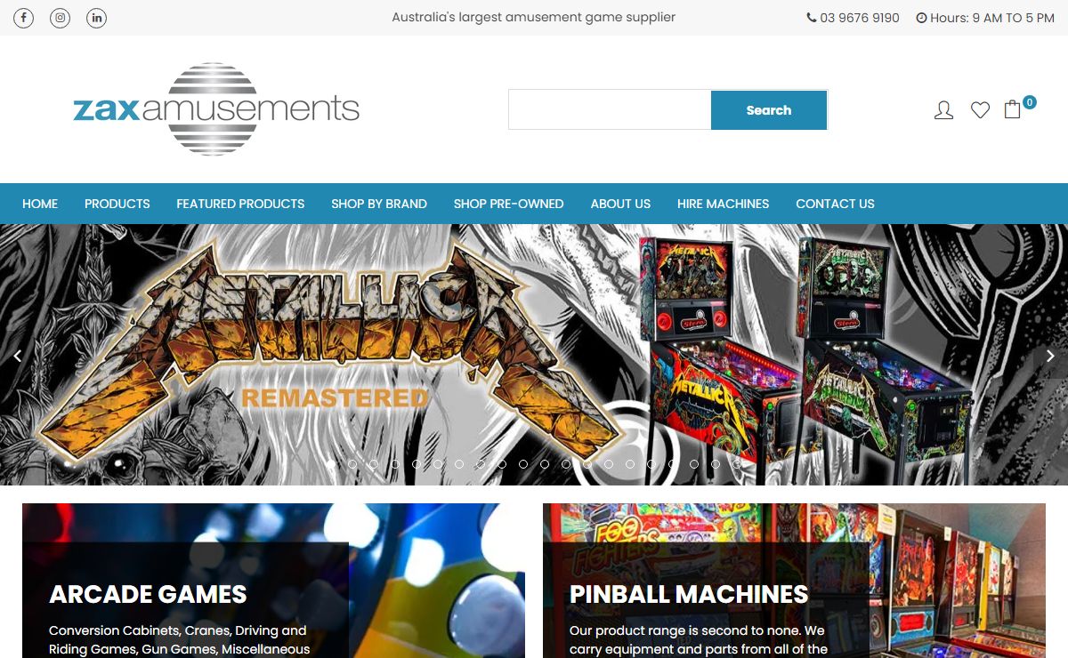 Home Page - Zax Amusements