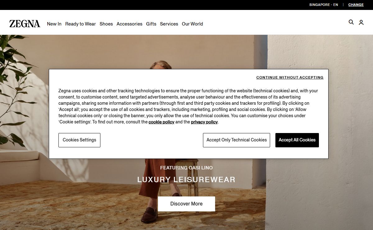 Men's Designer Clothing | ZEGNA Official Website SG