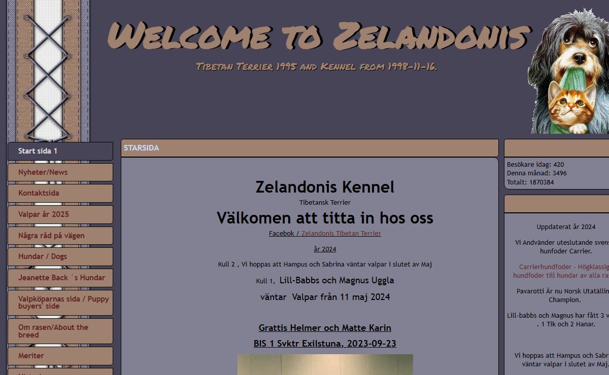 Zelandonis kennel