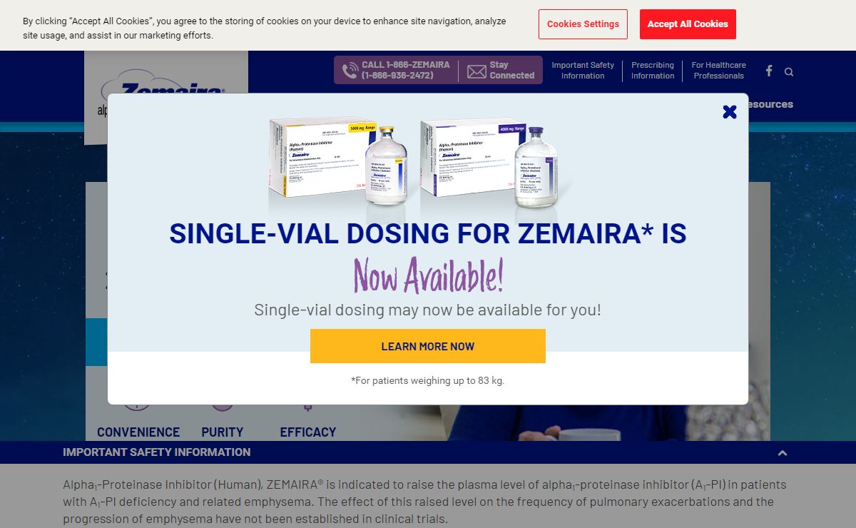 ZEMAIRA®: Treatment for Alpha1-Antitrypsin Deficiency | Patient Homepage