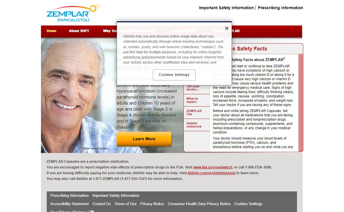 ZEMPLAR® (paricalcitol) Capsules | ZEMPLAR.com
