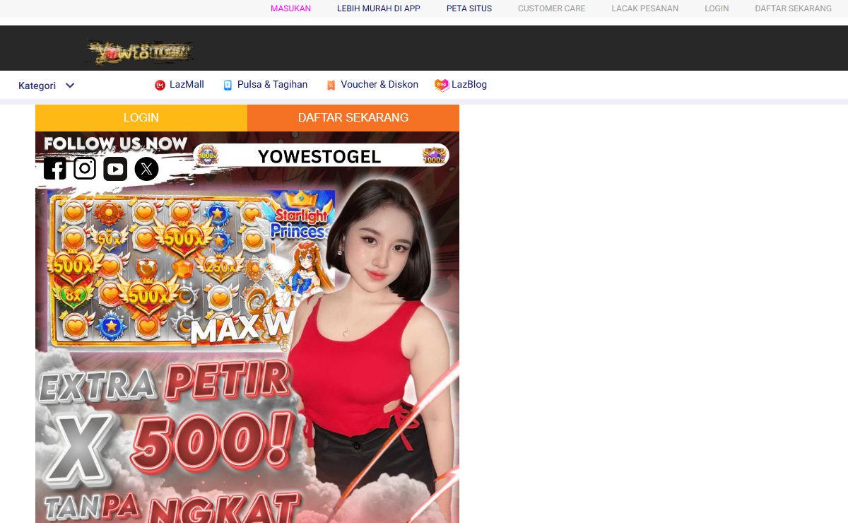 YOWESTOGEL | Login Situs Toto Slot 4D Terbesar & Bandar Togel Resmi Pasaran Terlengkap Tahun 2025