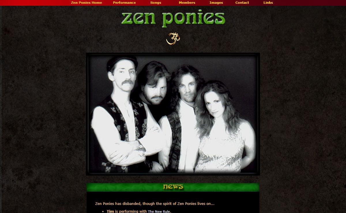 Zen Ponies Web Site