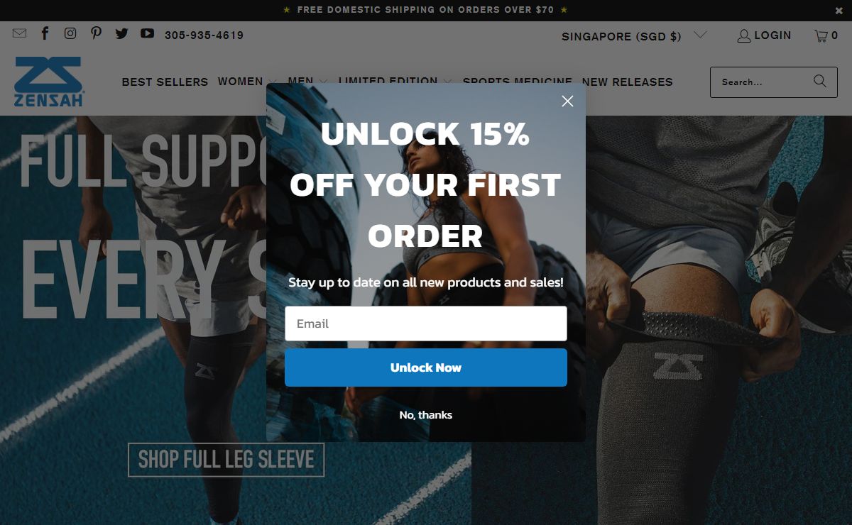 Zensah - Premium Compression Socks, Sleeves and Apparel