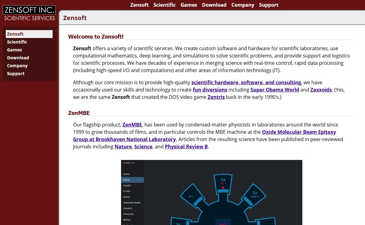 Zensoft - Official Home Page