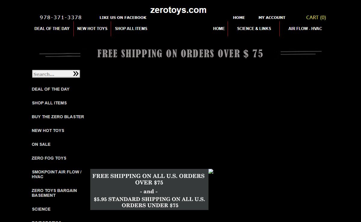 Zero Toys unique gifts and cool science toys. Home of the Zero Blaster fog ring shooter