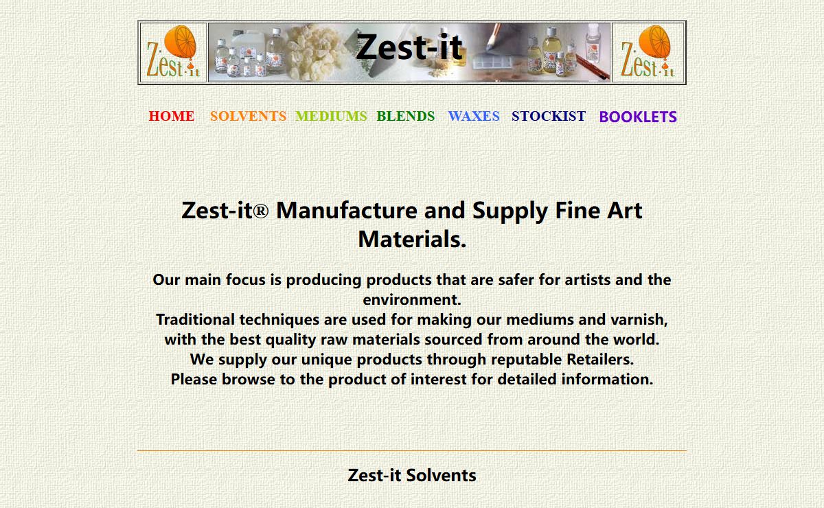 Zest-it Manufacture and supply Fine Art Materials