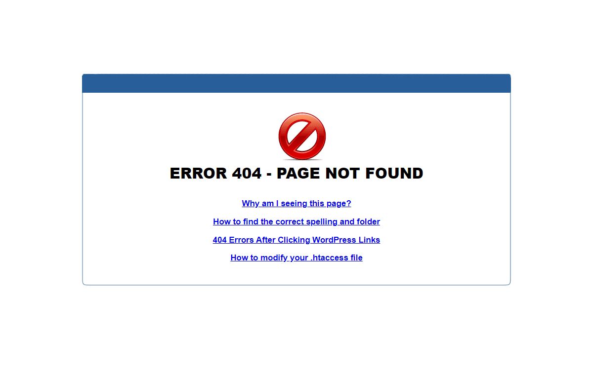 404 - PAGE NOT FOUND