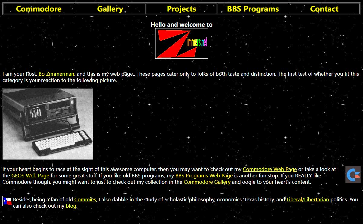 Zimmers.Net by Bo Zimmerman
