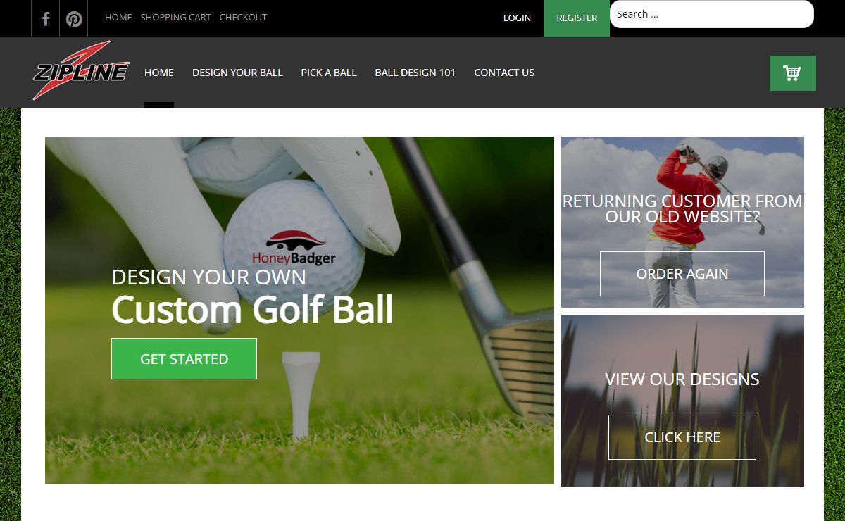 Zipline Golf | Custom Golf Ball Designs