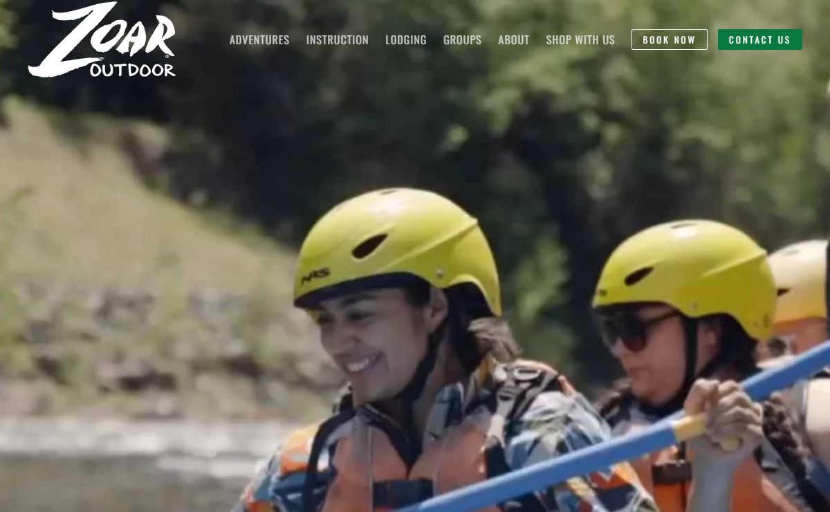 Exhilarating whitewater rafting, kayaking, and zip lining activities