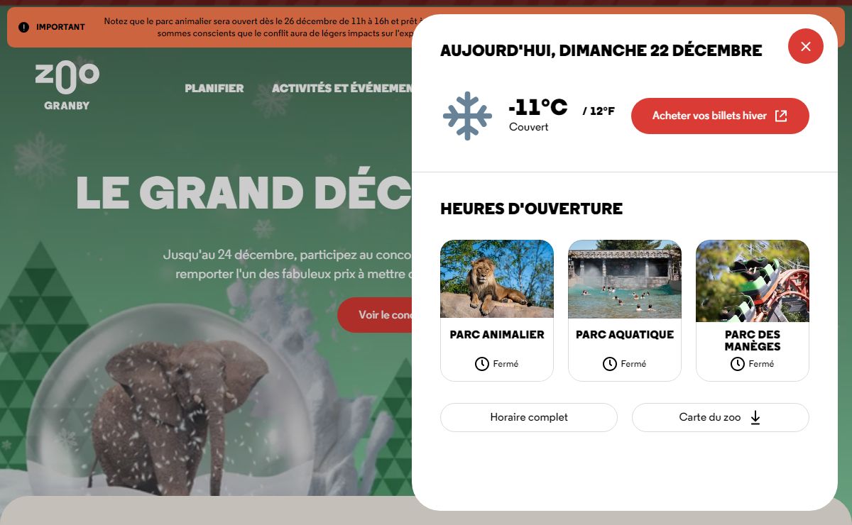 Zoo de Granby | 1500 animaux et 3 parcs à découvrir
