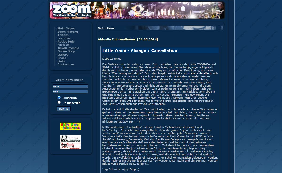 ZOOM CYBERTRIBAL FESTIVAL 2014