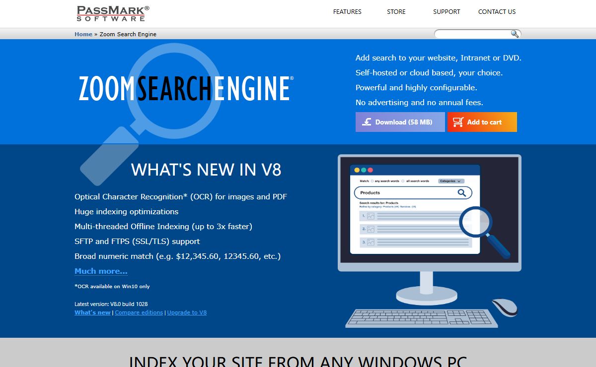 Zoom Website Search Engine - Add search script to a website