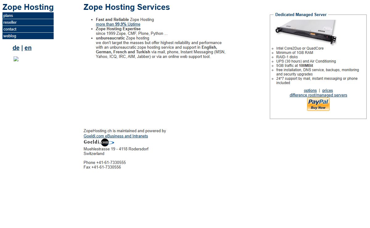 Zope Hosting