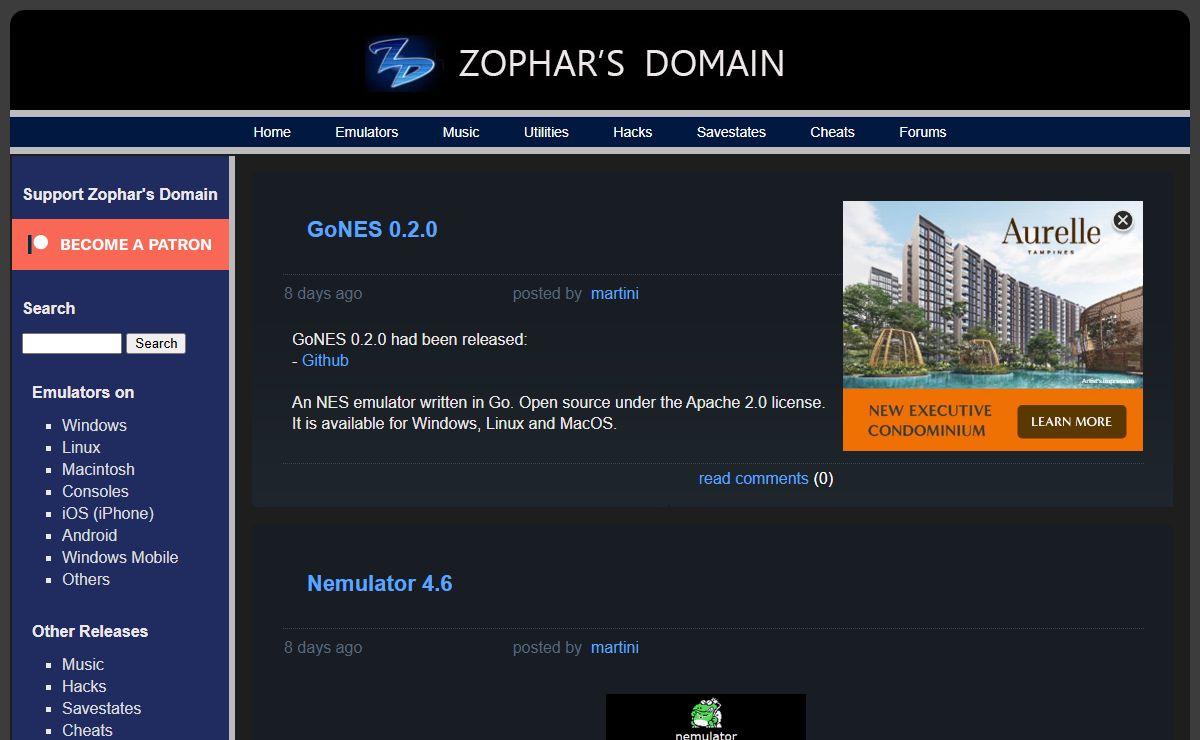Zophar's Domain