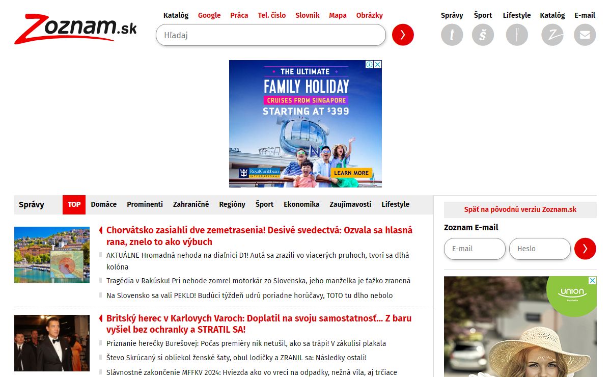 Zoznam slovenského internetu