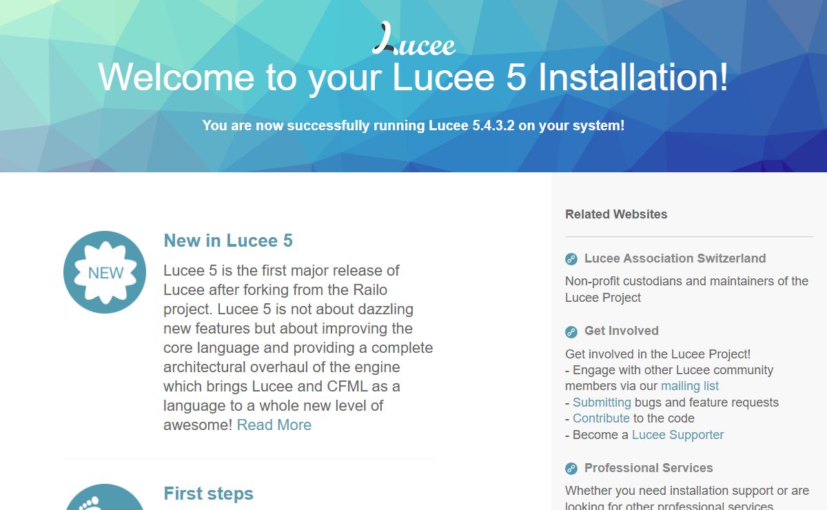 Rapid web development with Lucee!