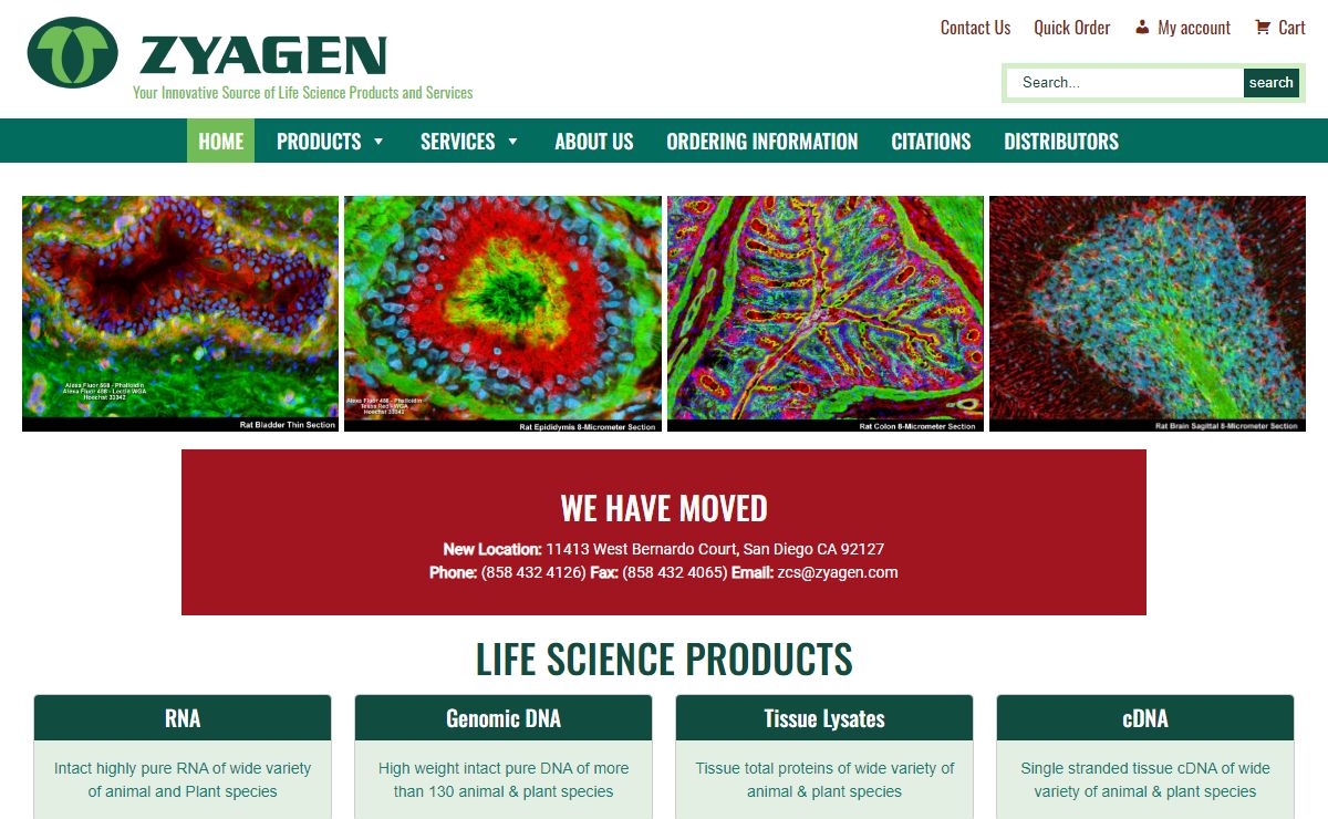 Zyagen – Your Innovative Source of Life Science Products and Services