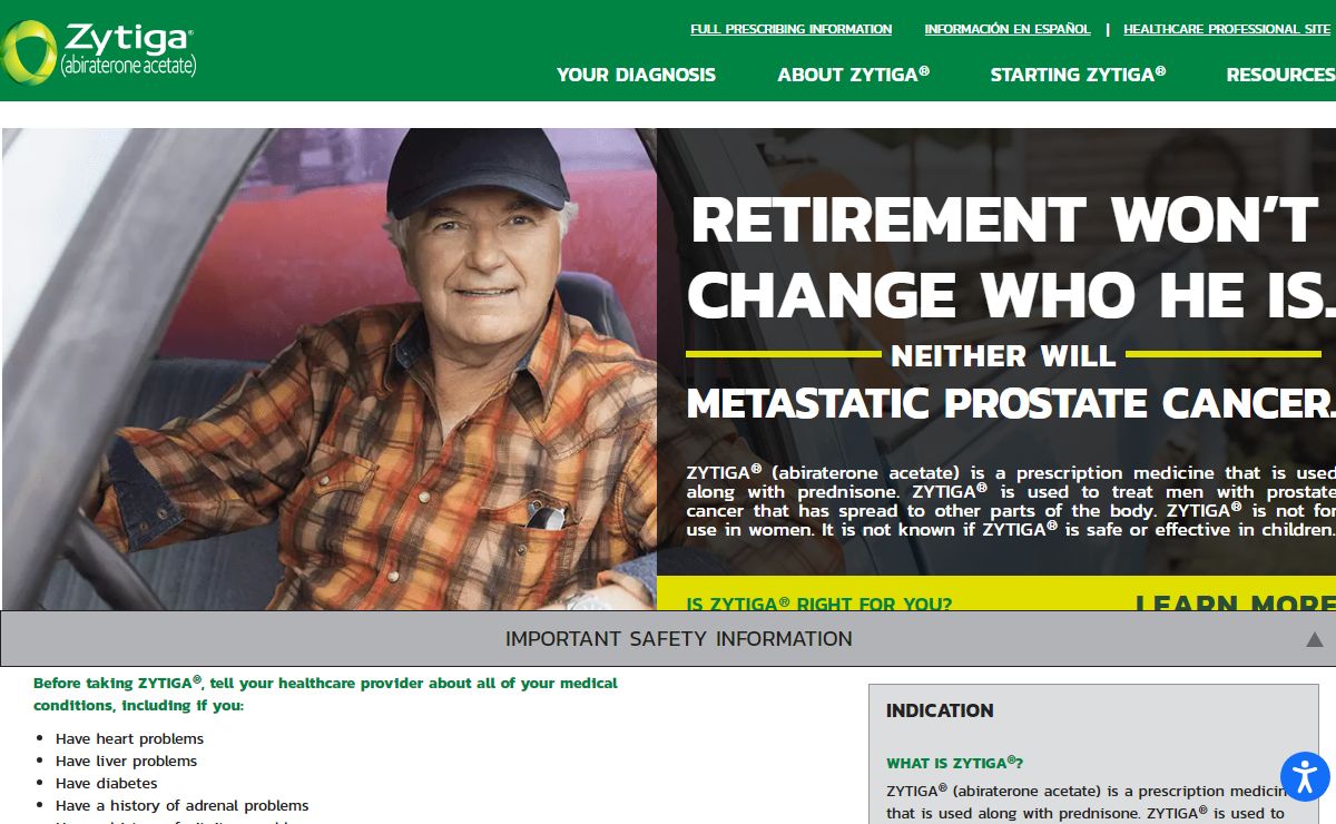 Prescription Treatment with ZYTIGA® (abiraterone acetate) | ZYTIGA® (abiraterone acetate)