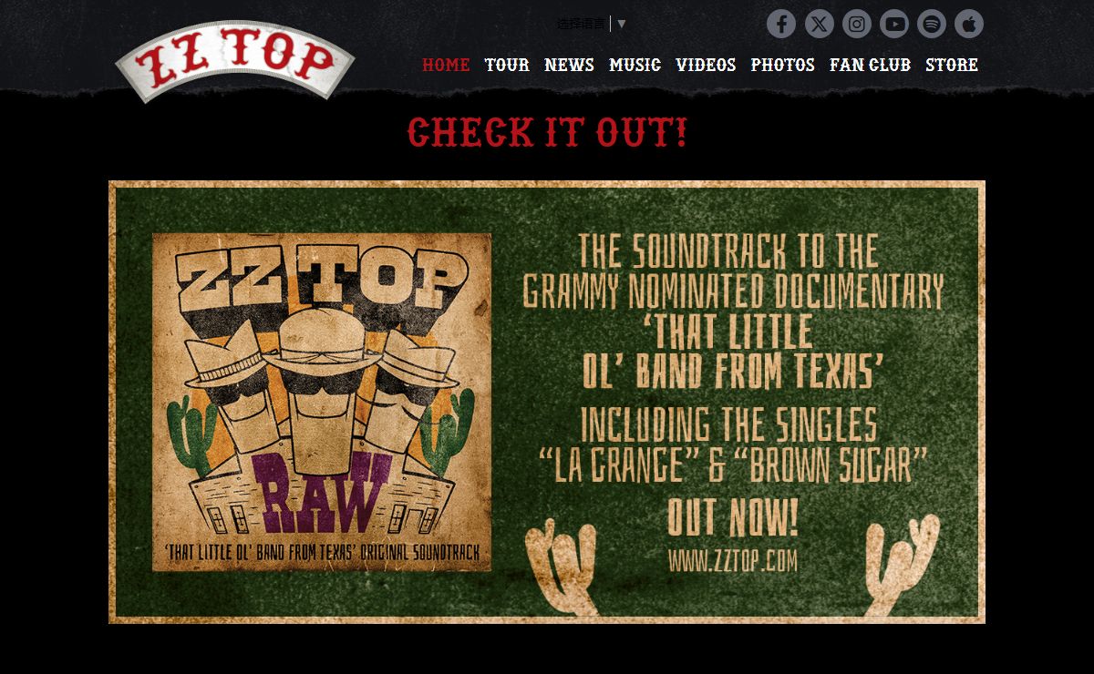 Official Website | ZZ Top